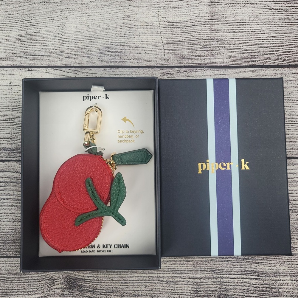 Piper K Cherry Bag Charm/Key Chain Coin Purse